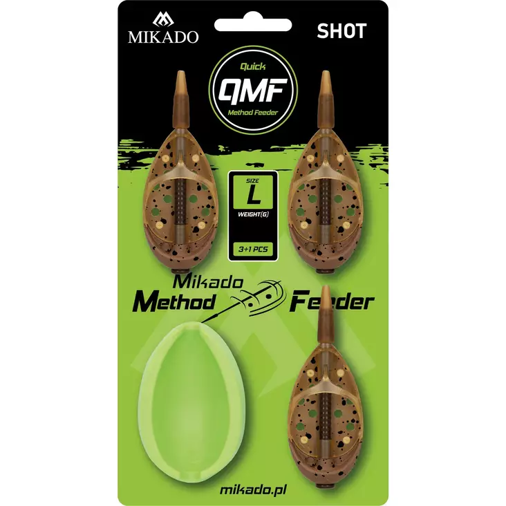 Mikado Method Feeder Shot Q.M.F. Set L - Method feeder-former - 5900637068181 - 1