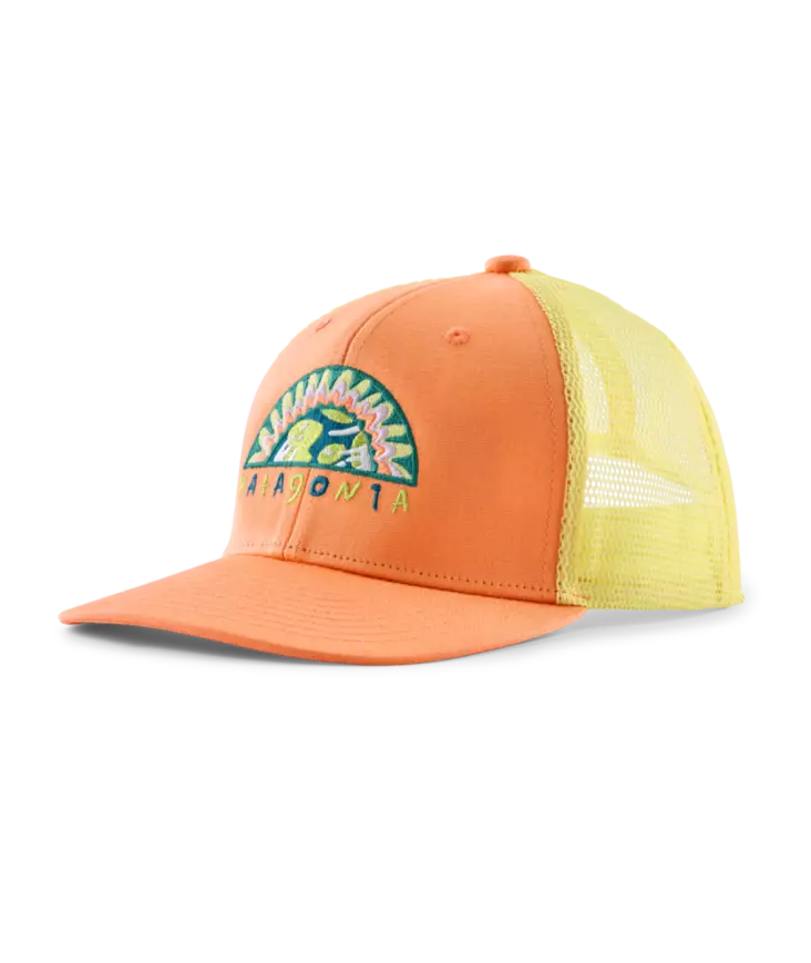 Patagonia Kids Trucker Hat Kids Planet Peach Sherbet - Lastebilsjåfører - 198077555261 - 1
