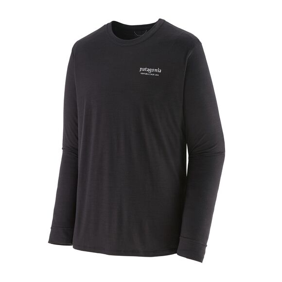Patagonia Mens Long Sleeved Cap Cool Merino Shirt Black - Skjorter - 194187927271 - 1