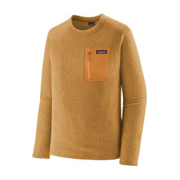 Patagonia M's R1 Air Crew Pufferfish Gold - Fleecegensere - 196924029651 - 1