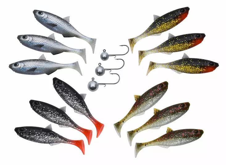 Patriot Baitfish 8cm Clear Water Mix - Lappfiskjigger - 6417512539371 - 1