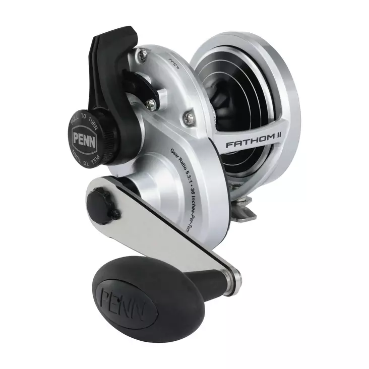 Penn Fathom II Lever Drag 25N - Trolling- & spakbremsesneller - 031324283411 - 1