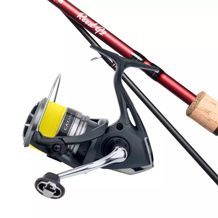 Saxa Reed G2 8' 15-55g + Shimano Catana FE 3000 - Kraftige fiskesett for gjeddefiske - 6438407006822G1 - 1
