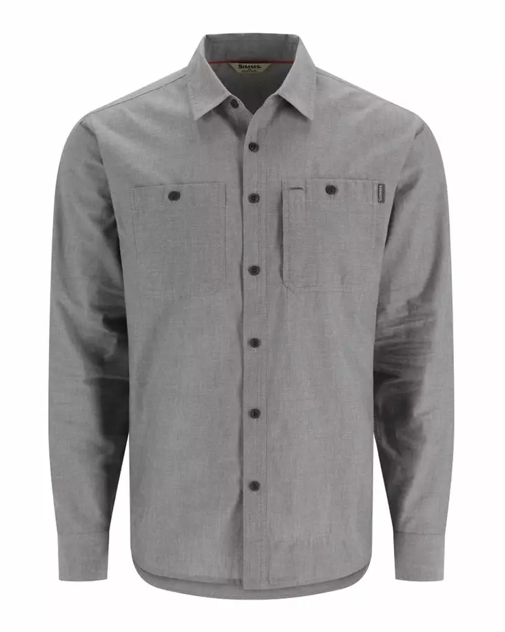 Simms Cutbank Chambray Shirt Cinder Chambray - Skjorter - 694264609941 - 2