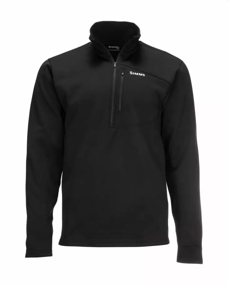 Simms Thermal 1/4 Zip Top Black -kerrastopaita - Undertrøyer - 694264549551 - 1