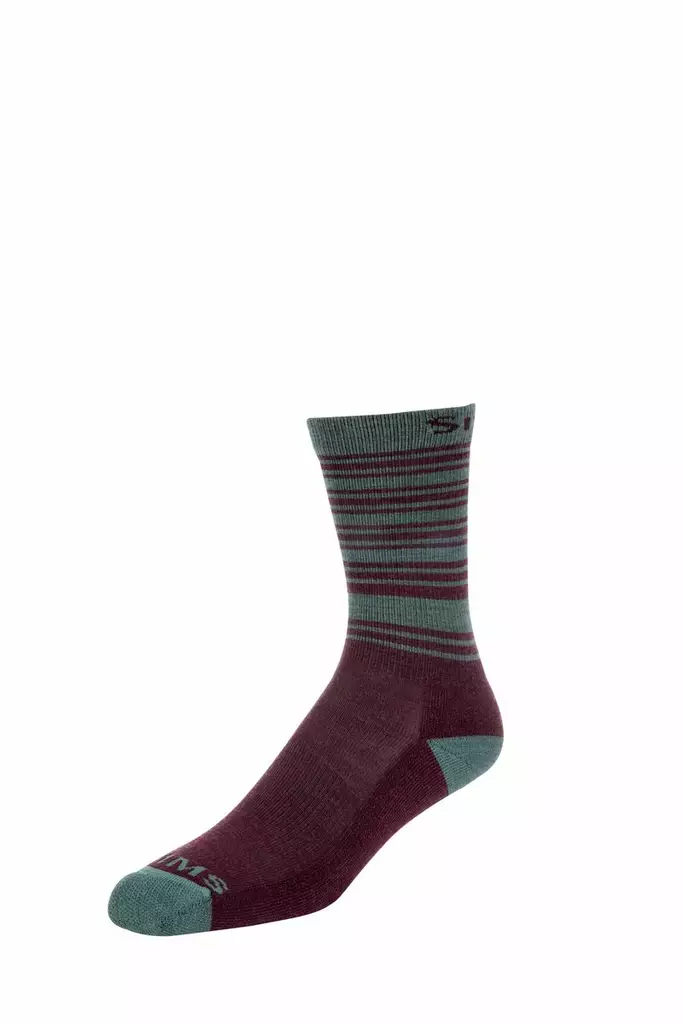 Simms Women's Merino Lightweight Hiker Sock Garnet - Buffs og andre - 694264504611 - 2