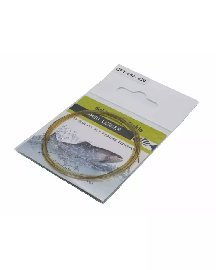 Soldarini Camou Tapered Leader 12' - Avsmalnende Nylon-fortommer - 8059016751941 - 1