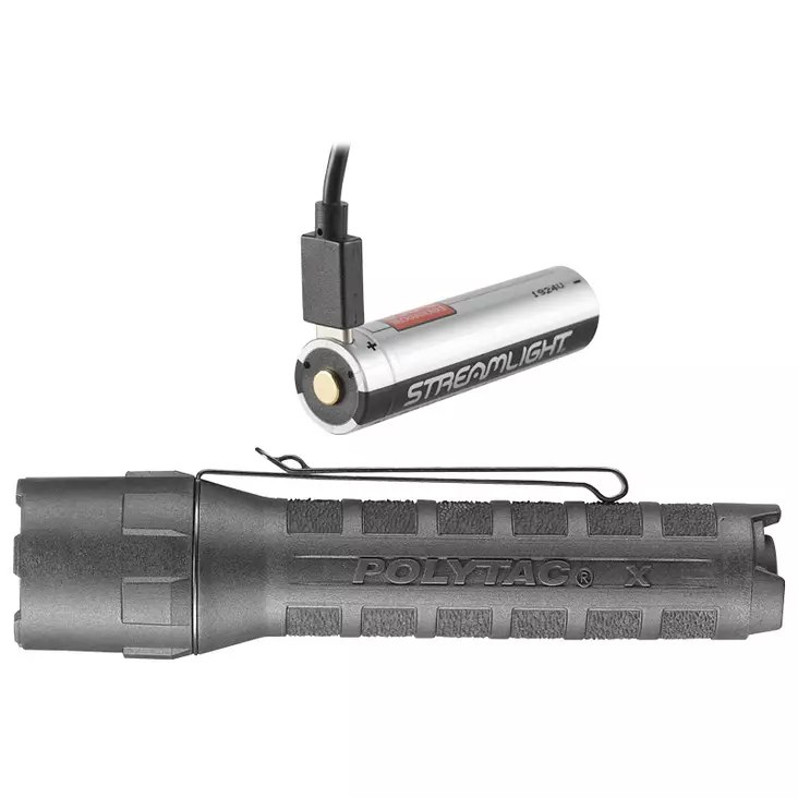 Streamlight PolyTac X USB Black - Lommelykter og søkelys - 080926886131 - 1