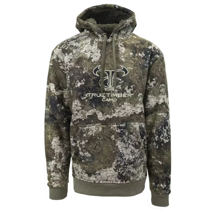 TrueTimber High Pile Fleece Hoodie Strata - Jegertrøyer - 841985147331 - 1
