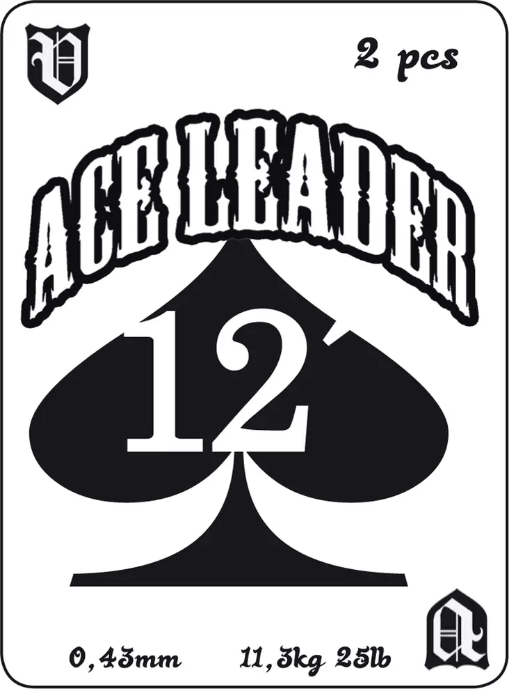 Vision Ace Leader 12' - Avsmalnende Nylon-fortommer - 6417512820561 - 2
