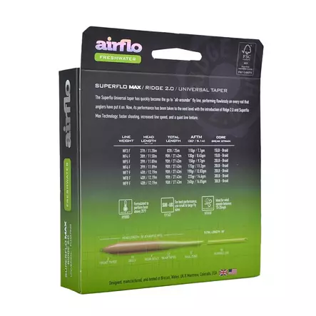 Airflo Superflo Max Ridge 2.0 Universal Taper Float - Flytteliner - 614910105092 - 2