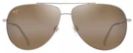 Maui Jim Hauoli XL - Shiny Gold Frame with HCL Bronze Lens - Plastlinser - 603429080082 - 2