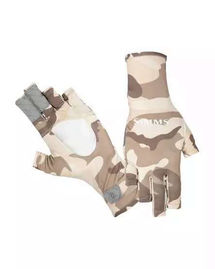 Simms Bugstopper Sunglove Woodland Camo Sandbar - Hansker - 694264574362 - 1