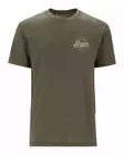 Simms Circle Lockup T-Shirt Military Heather - T-skjorter herre - 694264678442 - 2