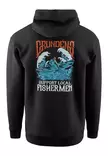 Grundens Displacement DWR Hoodie SL Fisherman Black - Hettegensere - 0840316341172 - 2