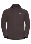 Jack Wolfskin Kolbenberg Hooded Full-Zip Jacket Peat - Mellomjakker - 4064886585262 - 1