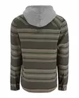 Simms Santee Flannel Hoody Hickory Dolomite Blanket Stripe - Skjorter - 694264656402 - 2
