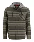 Simms Santee Flannel Hoody Hickory Dolomite Blanket Stripe - Skjorter - 694264656402 - 1