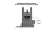 UTG ACCU-SYNC 45 Degree Front Sight Manual Flip-up Tool-free FSP - Jernsikter for rifler - 4717385553682 - 7
