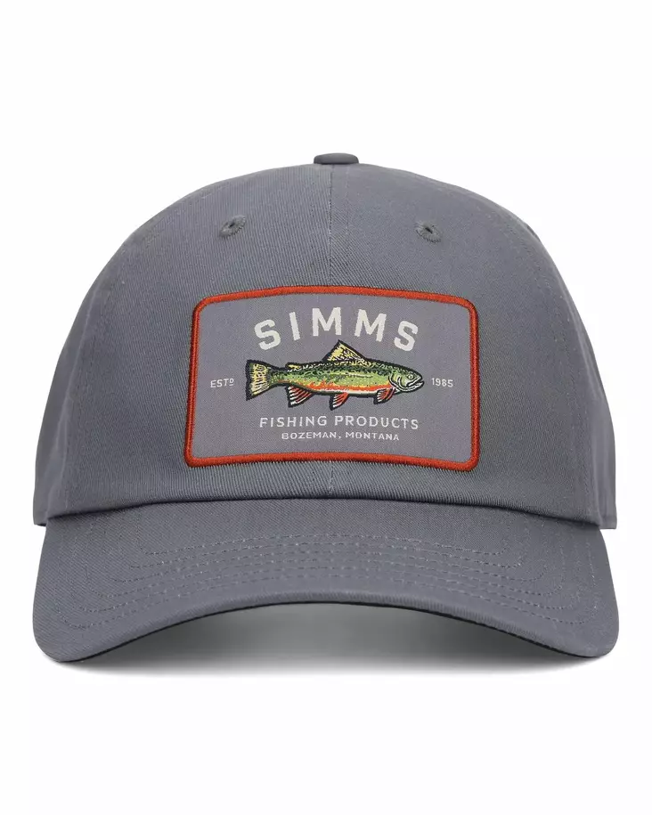 Simms Single Haul Cap Gunmetal Trout - Caps - 694264669082 - 1