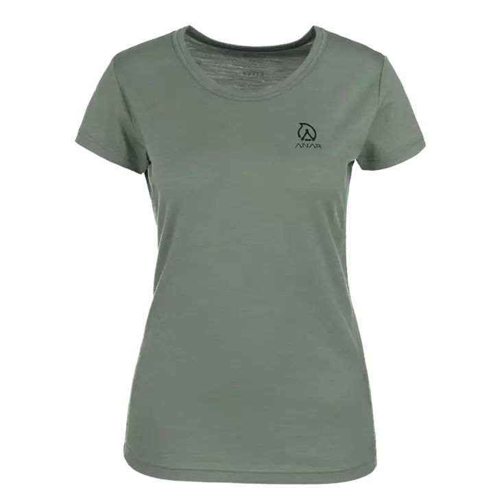 Anar Galda W's Merino T-Shirt Green - Jegerens basis- og mellomlag - 6438014294322 - 1