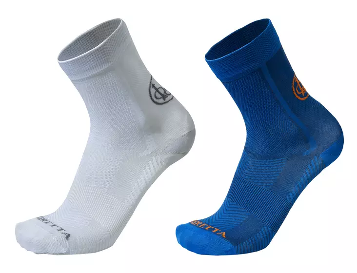 Beretta Short Shooting Socks White/Blue - Jegersokker - 8051832534982 - 1