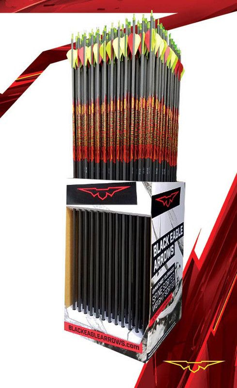 Black Eagle Outlaw 0.005" Fleched Arrow - Pilar og tilbehør - 115399-1012 - 1