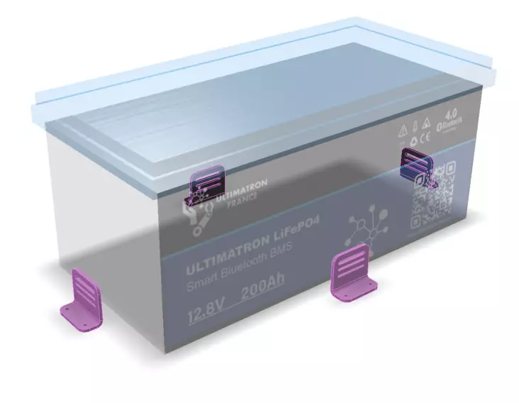 Catchy Aluminum Battery Tray Universal - Båtbatterier - 2302202322 - 1