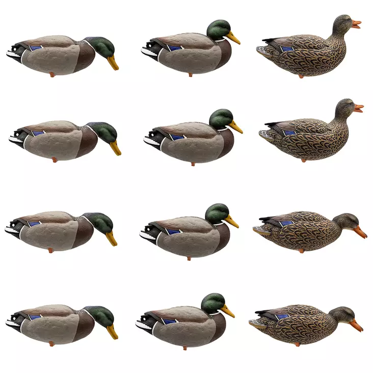 Final Approach Live Full Body Mallards 12pcs - Lokkende bilder / -diagram - 071617045602 - 1