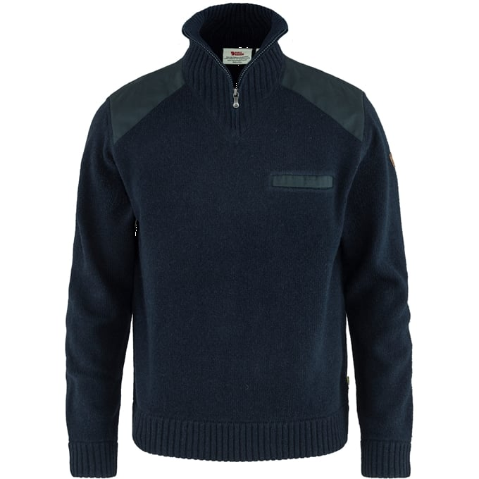 Fjällräven Koster Sweater Dark Navy - Skjorter - 7392158934782 - 1
