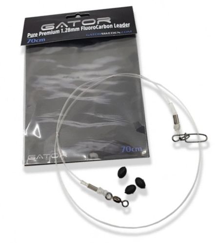 Gator Fluorocarbon Leader 1,28mm 70cm - Ferdige fortommer - 7350068546822 - 1