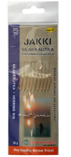 Jakki Silakkalitka 10 koukkua Kulta - Andre tilbehør - 6430073670932 - 2