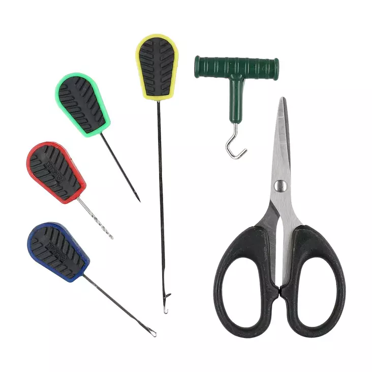 Mikado Baiting Needle Set with Scissors - Agnnåler & agnbor - 5900637009962 - 1