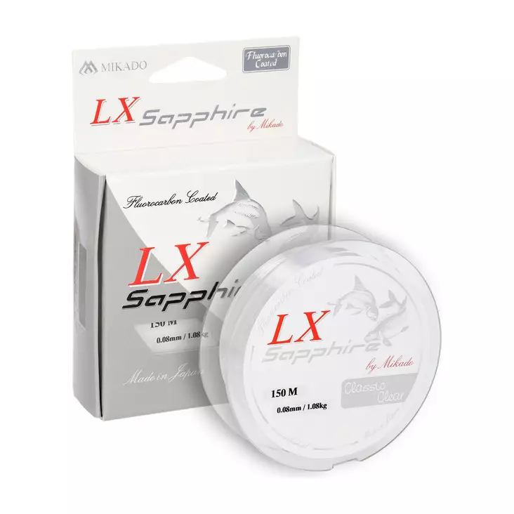 Mikado LX Sapphire Classic Clear 0,08mm 150m - Feeder- & match-monofil - 5900637811602 - 1