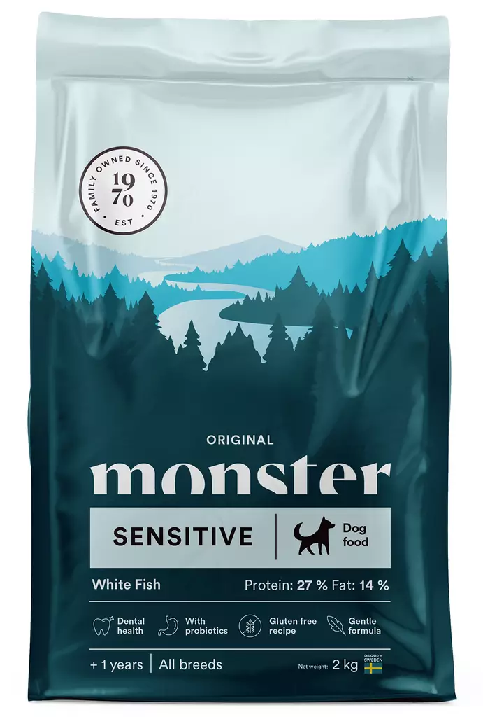 Monster Dog Original Adult Sensitive - Monster - hundefôr - 7350040124642 - 1