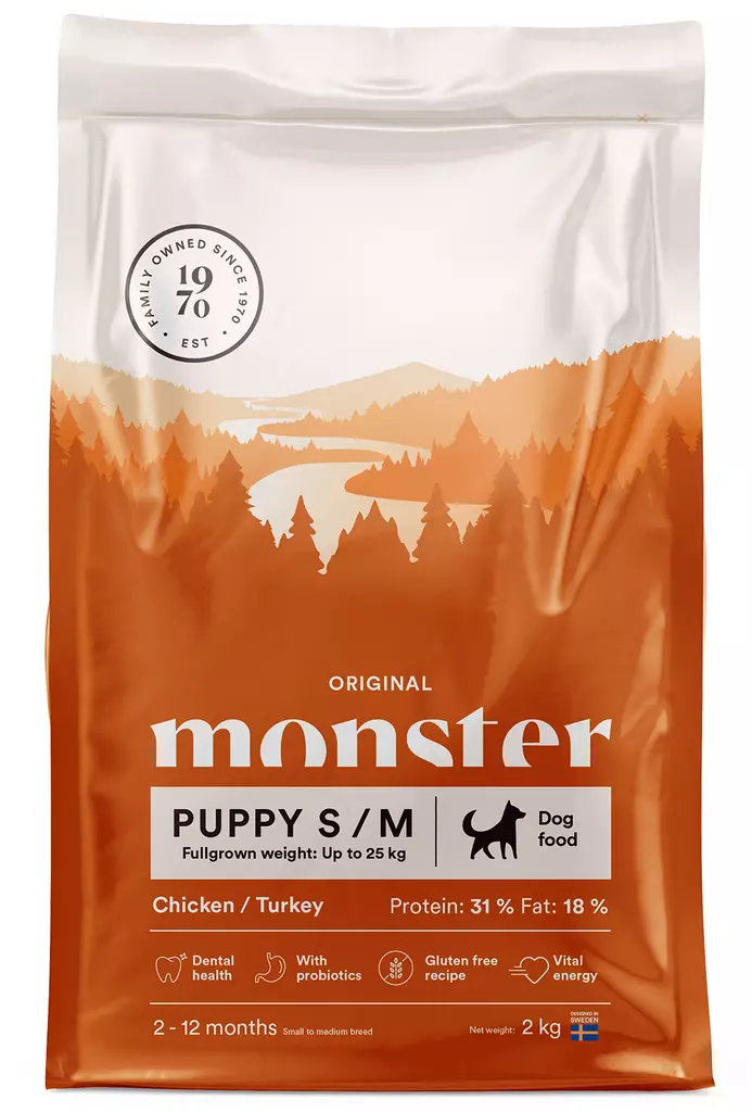 Monster Dog Original Puppy S/M - Monster - hundefôr - 7350040124512 - 1