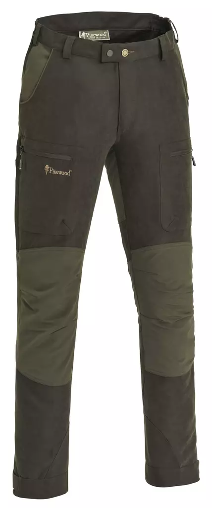 Pinewood Caribou Trousers Suede Brown / Olive - Herrebukser for jakt - 7331090175792 - 1