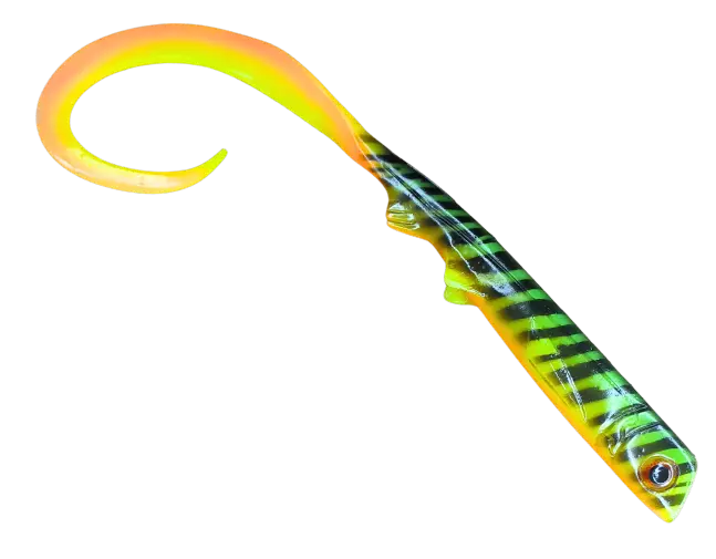 Polarbite Curly Shad 45cm/95g - Gummibeten for gjedde - 1401202 - 1
