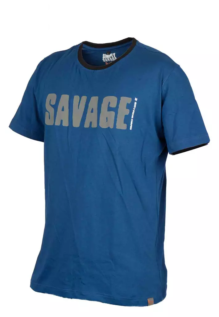 Savage Gear Simply Savage Tee Blue - T-skjorter herre - 5706301570642 - 1