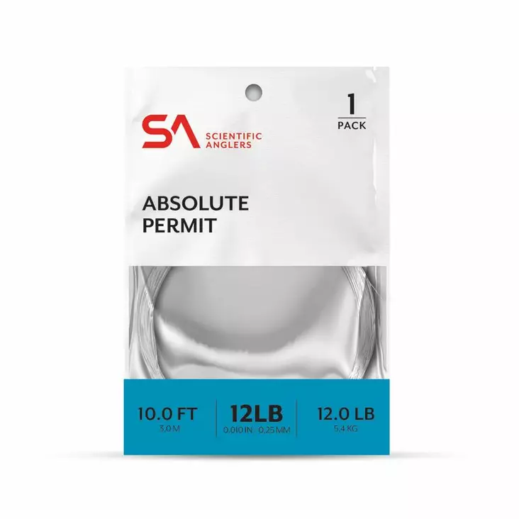 Scientific Anglers Absolute Permit Leader 10' - Avsmalnende Nylon-fortommer - 840309134552 - 2