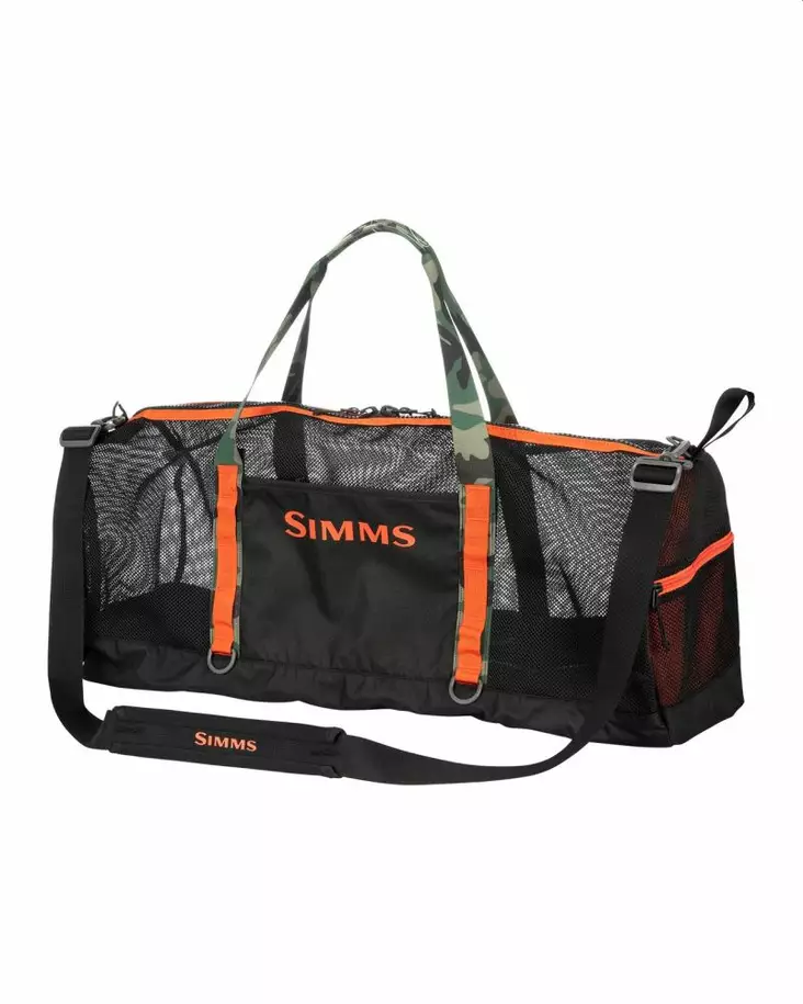 Simms Challenger Mesh Duffel 60L Black - Utstyrvesker - 694264549612 - 1