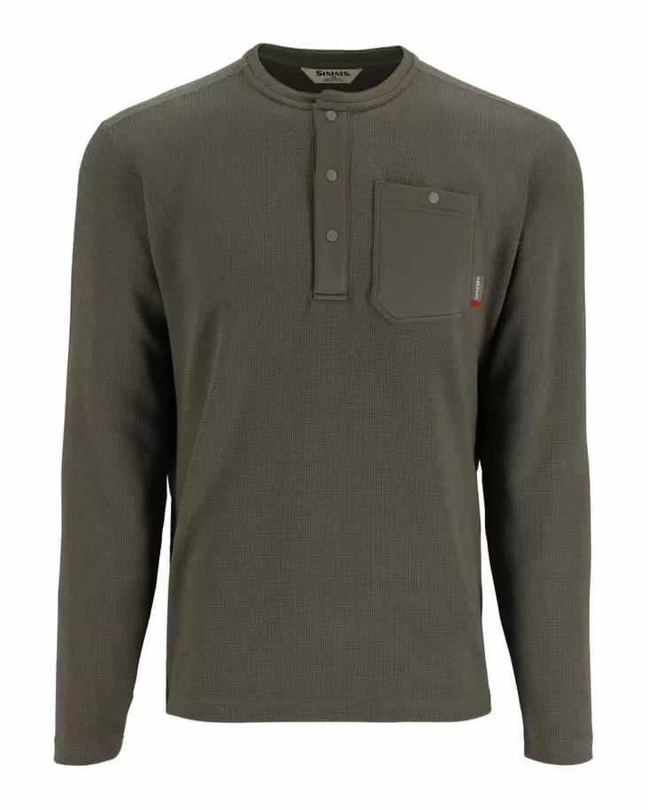 Simms Highline Henley Smokey Olive - Skjorter - 694264659762 - 2