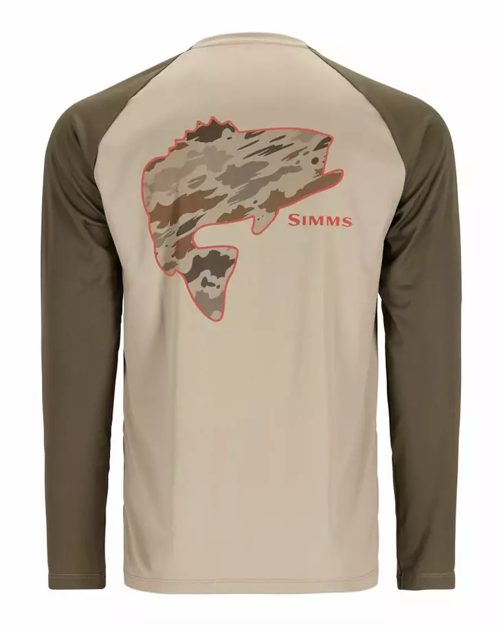 Simms Tech Tee - Artist Series Bass Stone Dark Stone - Skjorter - 694264607732 - 1