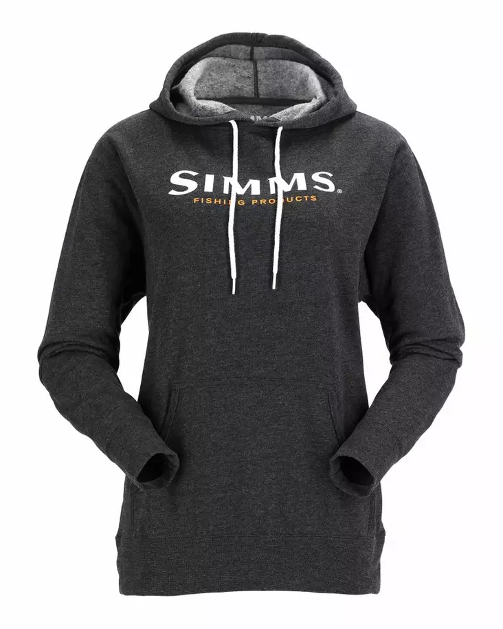 Simms Women's Logo Hoody Charcoal Heather - Hettegensere - 694264585092 - 2