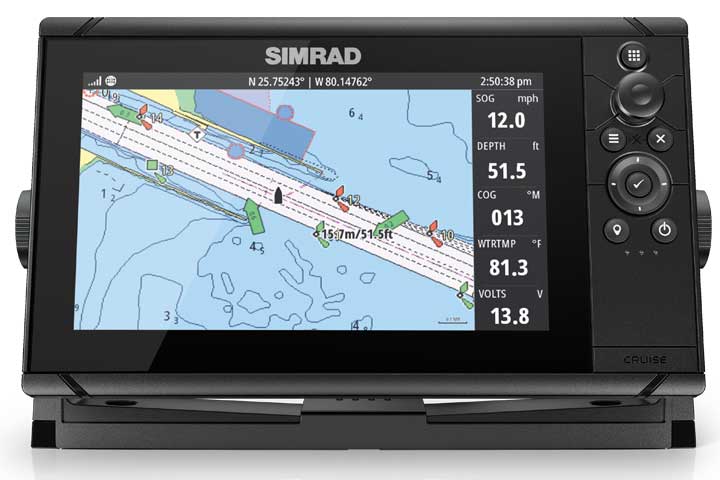 Simrad Cruise 9 - Ekkolodd/plotter kombinasjon - 9420024179352 - 1