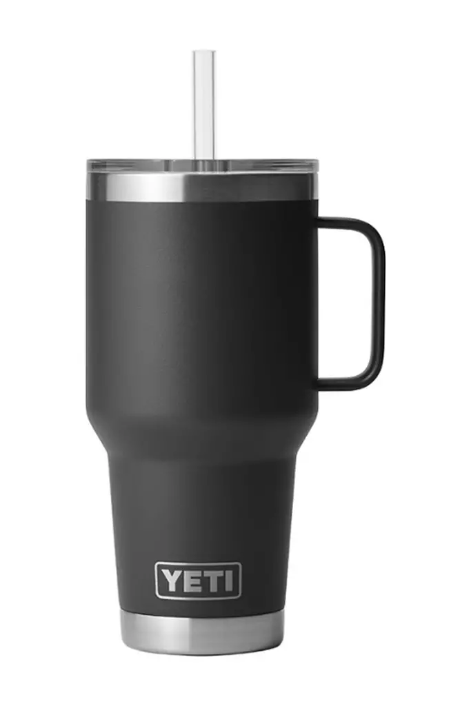 Yeti Rambler 35 Oz Straw Mug Black - Termosflasker og -krus - 888830306772 - 1