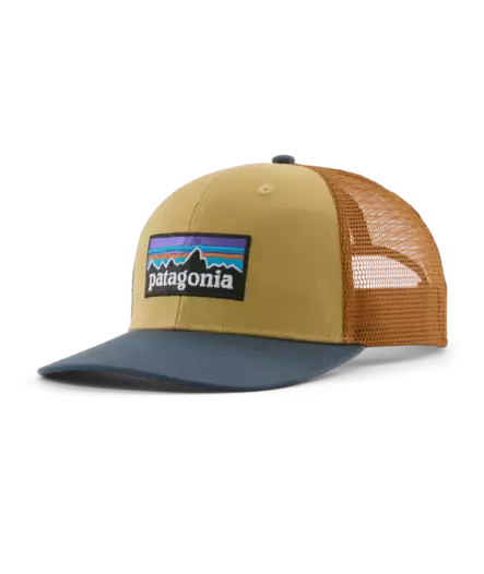 Patagonia P-6 Logo Trucker Hat Lynx Tan - Andre hodeplagg - 198077993803 - 1