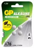 GP 1.5V A76/LR44/V13GA 4kpl paristo - Batterier og powerbanker - 4891199162473 - 1