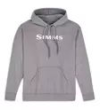 Simms Logo Hoody Grey Heather - Hettegensere - 694264696873 - 1