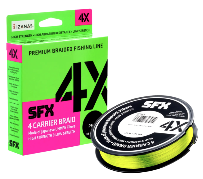 Sufix SFX 4 Carrier Braid 0,148mm Yellow - Flätlinor - 024777723153 - 1